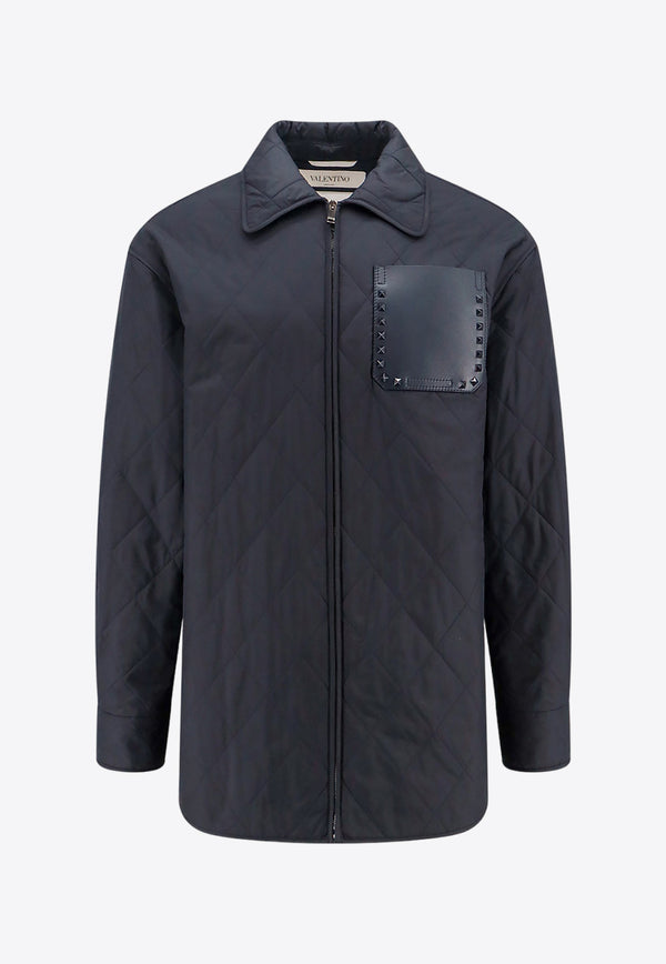 Valentino Quilted Zip-Up Jacket 4V3CLH37A0L_598