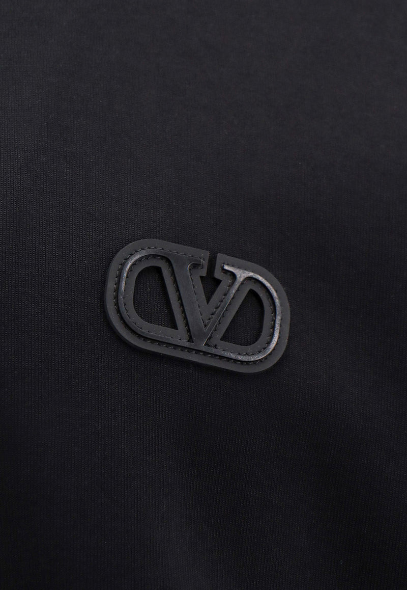 Valentino VLogo Signature Patch Zip-Up Hooded Sweatshirt 4V3MF27H9VY_0NO