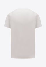 Burberry Logo-Embroidered Crewneck T-shirt 8084015_A1464