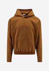 Saint Laurent Logo Embroidered Hooded Sweatshirt Brown 773358Y36SW_2580