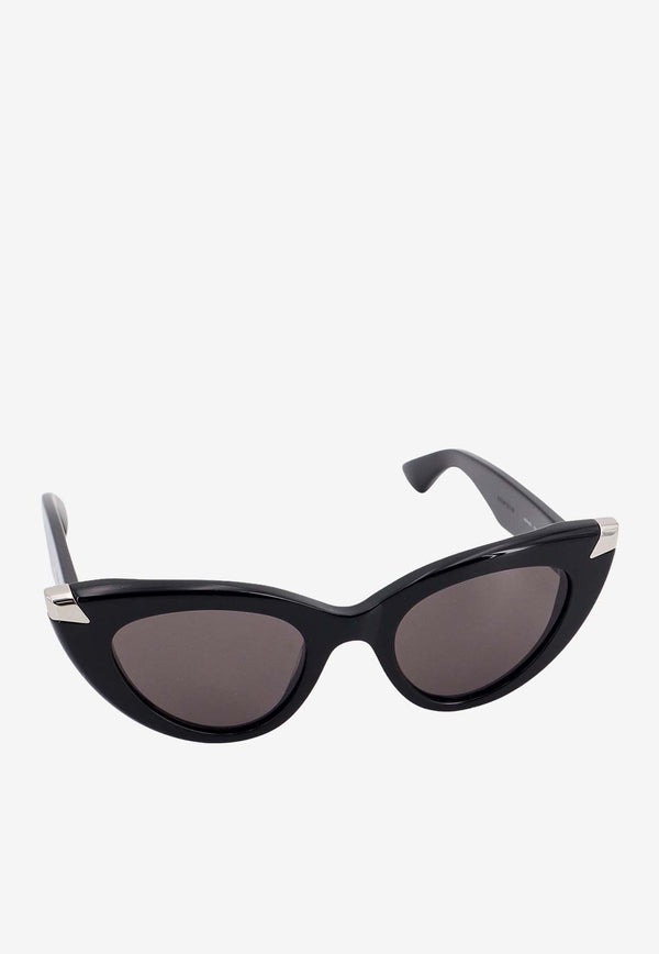 Alexander McQueen Punk Rivet Cat-Eye Sunglasses
 Gray 781203J0749_1056