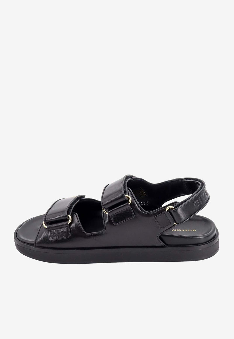 Givenchy 4G Leather Flat Sandals BE3087E1UB_001