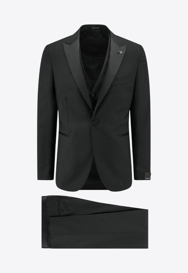 Tagliatore Single-Breasted Tuxedo Suit Black EFBR15A01060004_N5082