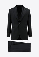 Tagliatore Wool Single-Breasted Tuxedo Suit Black 3FBR26A01060001_N5012