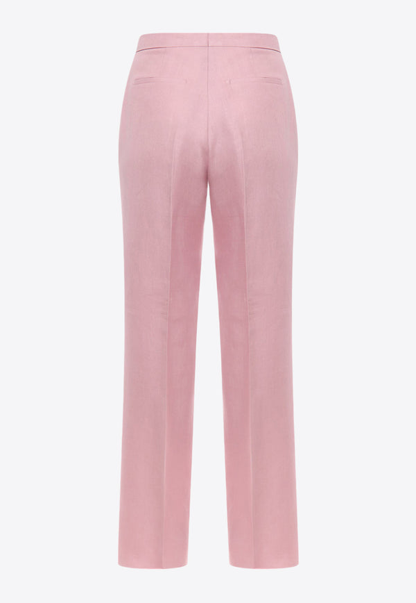 Tagliatore Straight-Leg Tailored Pants Pink AMIRA_EY968