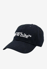 Off-White Logo Embroidered Baseball Cap Black OMLB052C99FAB001_1001