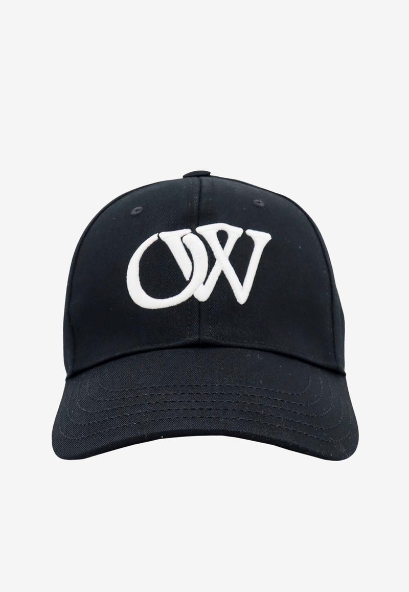 Off-White Drill Embroidered OW Baseball Cap Black OMLB052C99FAB003_1001