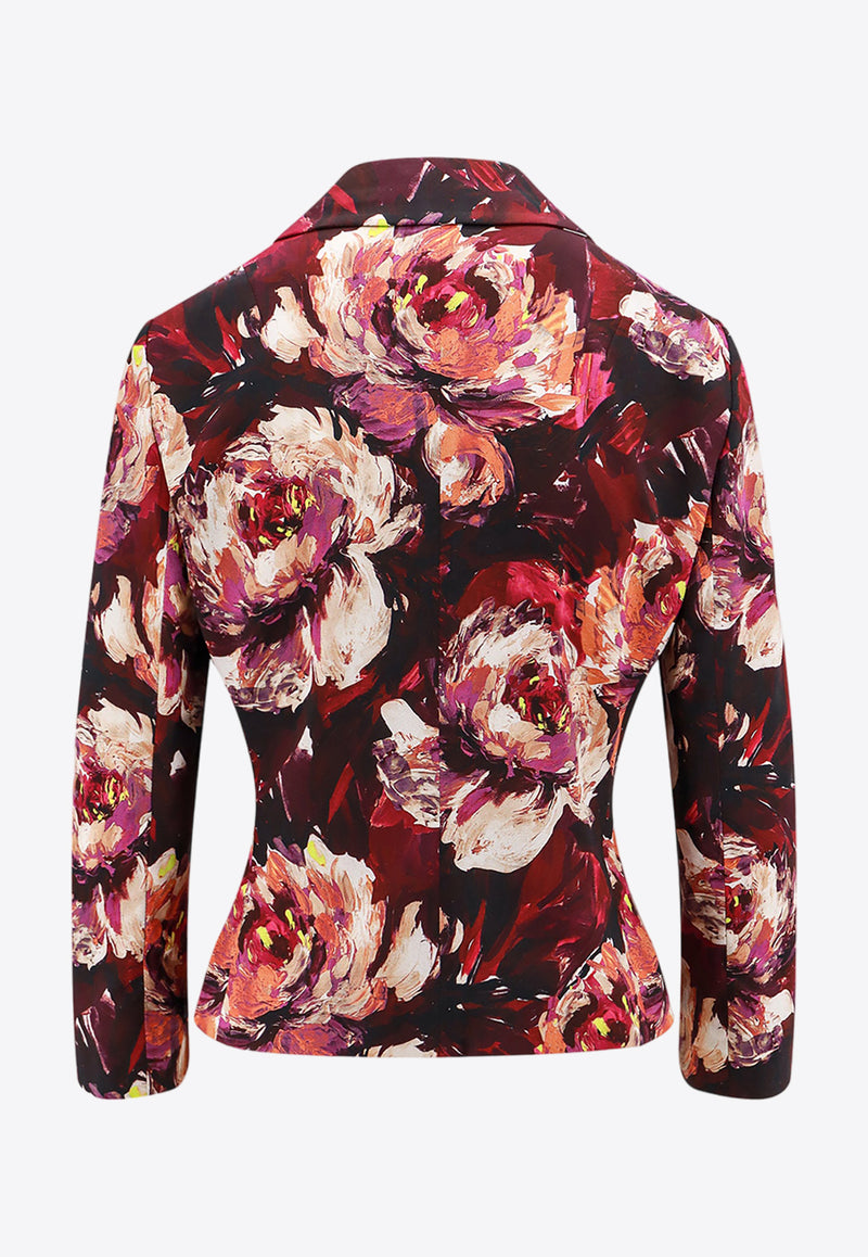 Dolce 
Gabbana Floral Print Cropped Blazer Multicolor F26S5TFSIBD_HR4YC