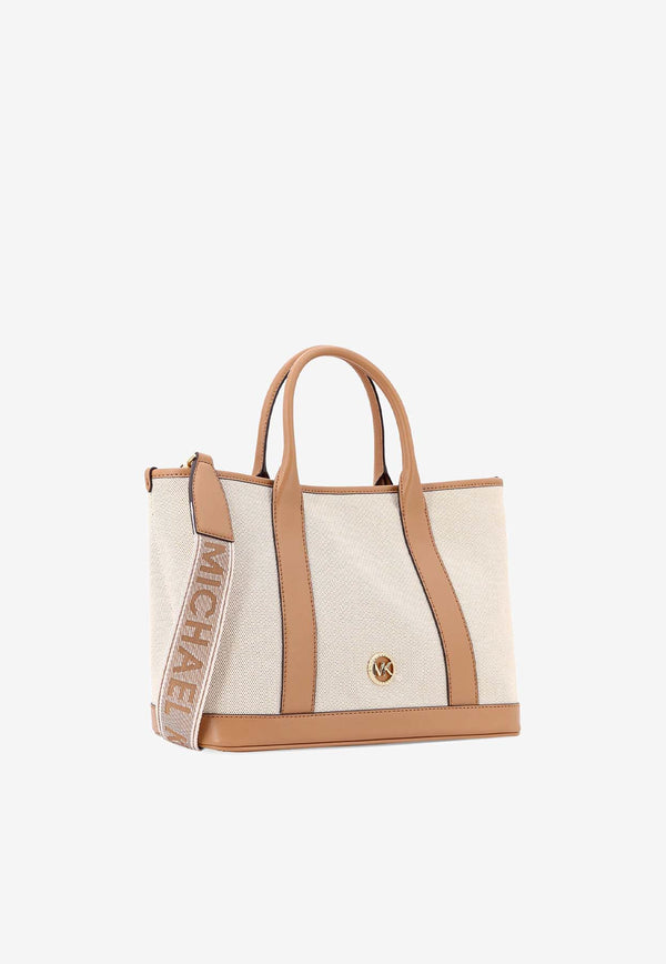 Michael Kors Medium Luisa Canvas Tote Bag Beige 30S4G99S8O_006