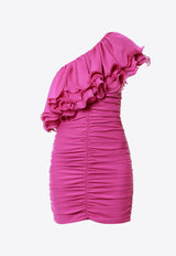 ROTATE One-Shoulder Ruffled Mini Dress Purple 1119072066_3250