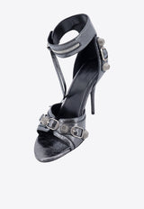 Balenciaga Cagole 110 Studded Leather Sandals Silver 743057WBDK3_8110