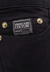 Versace Jeans Logo Patch Denim Pants Black 76GAB540CDW00_909