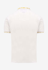 Versace Jeans Watercolor Couture Polo T-shirt White 76GAGT00CJ01T_G03