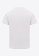 Versace Jeans Watercolor Logo Print T-shirt White 76GAHG00CJ00G_G03