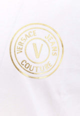 Versace Jeans V-emblem Logo T-shirt White 76GAHT02CJ00T_G03