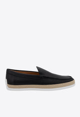 Tod
s Monogram Leather Loafers Black XXM0TV0AJ30S5P_B999