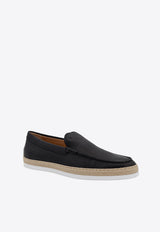 Tod
s Monogram Leather Loafers Black XXM0TV0AJ30S5P_B999