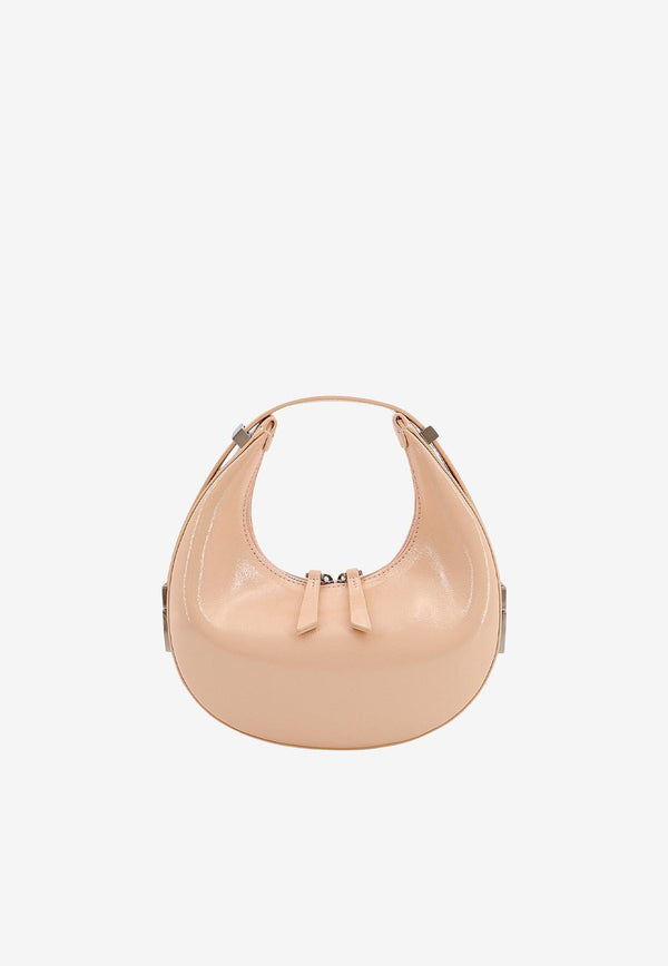 Osoi Mini Toni Hobo Bag in Patent Leather Pink 24SB03010108_BLUSH