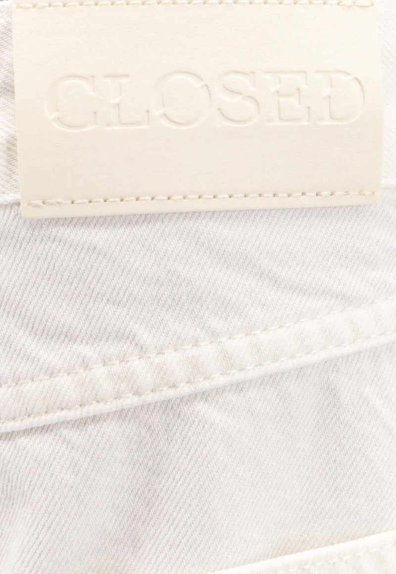 Closed Logo Patch Wide-Leg Pants White C2293111W2D_200