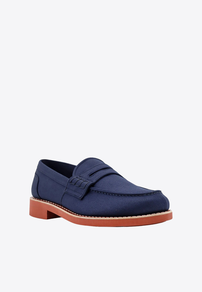 Church
s Pembrey Canvas Penny Loafers Blue EDC1299AH0_9AH0