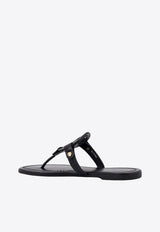 Tory Burch Miller Leather Thong Sandals Black 11744_001