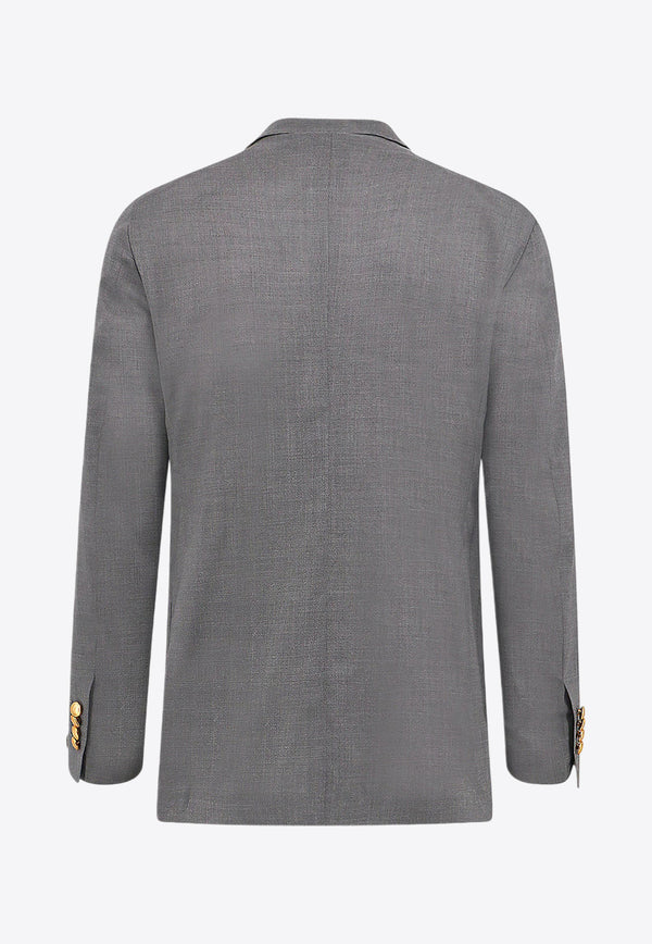 Tagliatore Double-Breasted Wool-Blend Blazer Gray 1SMC20K520109_G3220