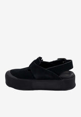 Alexander McQueen New Micmac Flatform Suede Sandals
 Black 735803WHXK5_1081