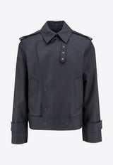 Burberry Double-Breasted Silk-Blend Jacket 8087329_A1189