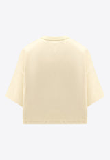 Bottega Veneta Short-Sleeved Cropped T-shirt 777597VKLZ0_7361