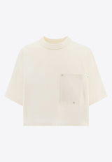 Bottega Veneta Short-Sleeved Cropped T-shirt 777597VKLZ0_9071