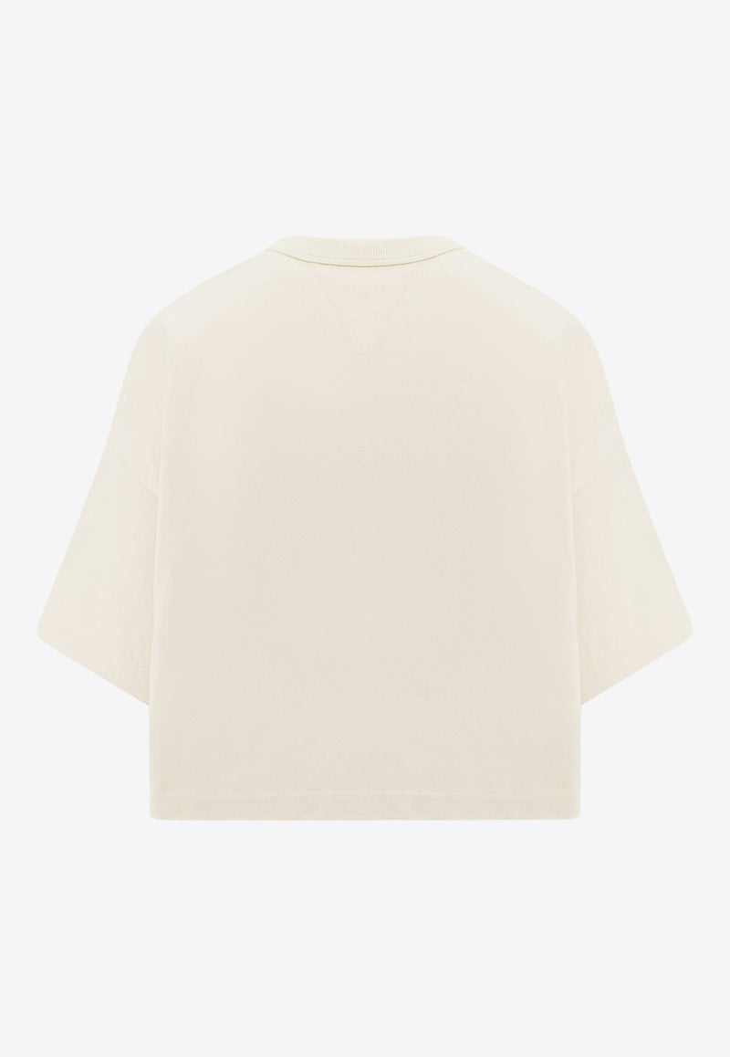 Bottega Veneta Short-Sleeved Cropped T-shirt 777597VKLZ0_9071