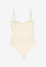 Bottega Veneta Sleeveless Bustier Bodysuit Off-white 782623V40F0_9204