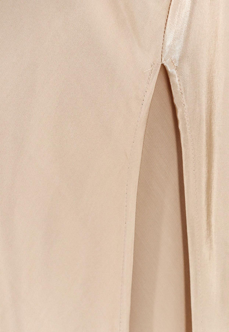 The Nina Studio Peitho Satin Maxi Dress Beige PEITHO_TAUPE