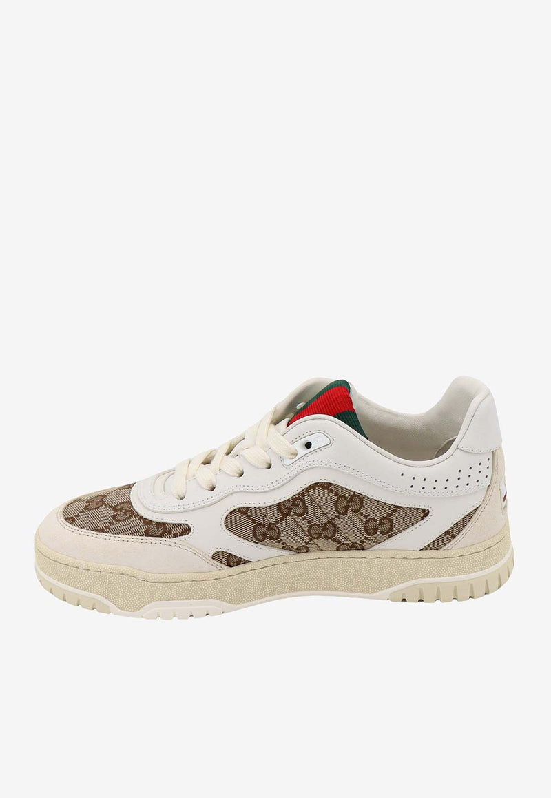 Gucci Re-Web Low-Top Sneakers Beige 785452AADHW_9573