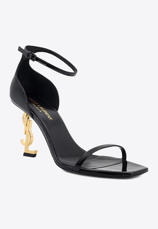 Saint Laurent Opyum 85 Patent Leather Sandals Black 5576791TV1A_1000