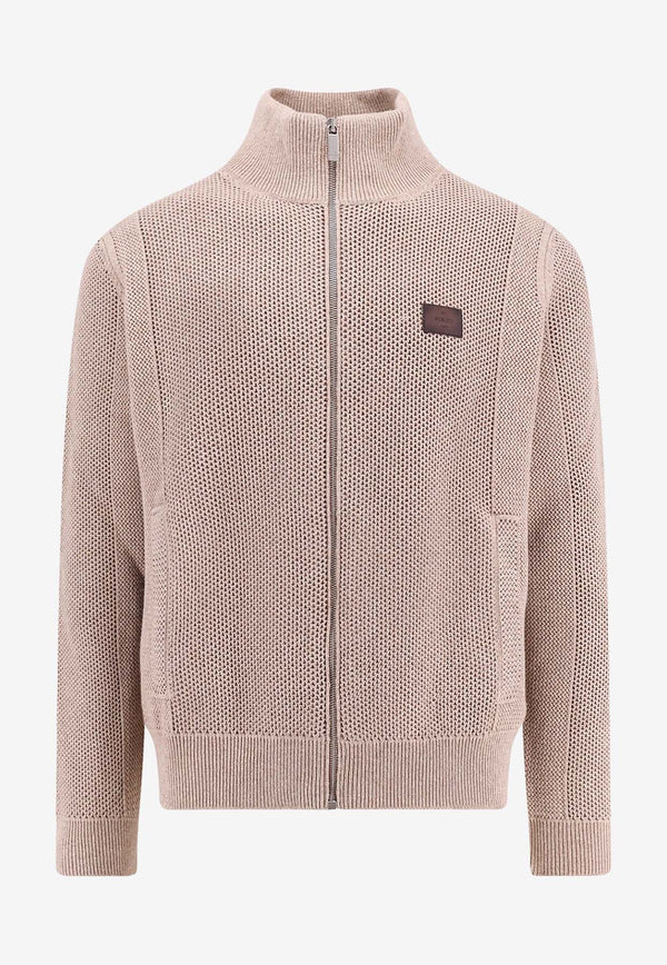 Berluti Logo Patch Wool and Cashmere Sweater Beige R27KZL25001_A10