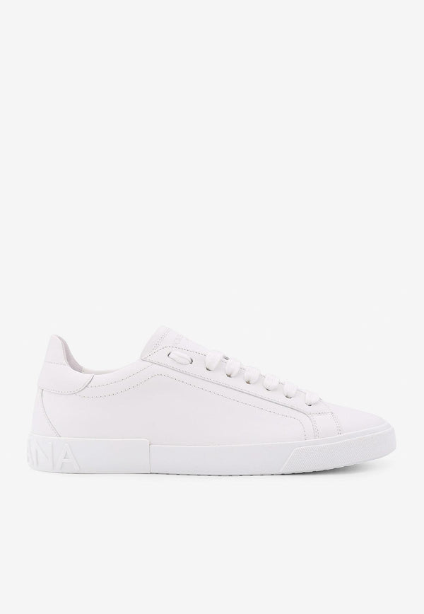 Dolce 
Gabbana Portofino Vintage Leather Sneakers White CS2203A1065_80002