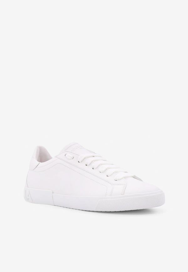 Dolce 
Gabbana Portofino Vintage Leather Sneakers White CS2203A1065_80002