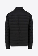 Dolce 
Gabbana Logo Patch Quilted Down Jacket Black G9BBWTFUS0D_N0000