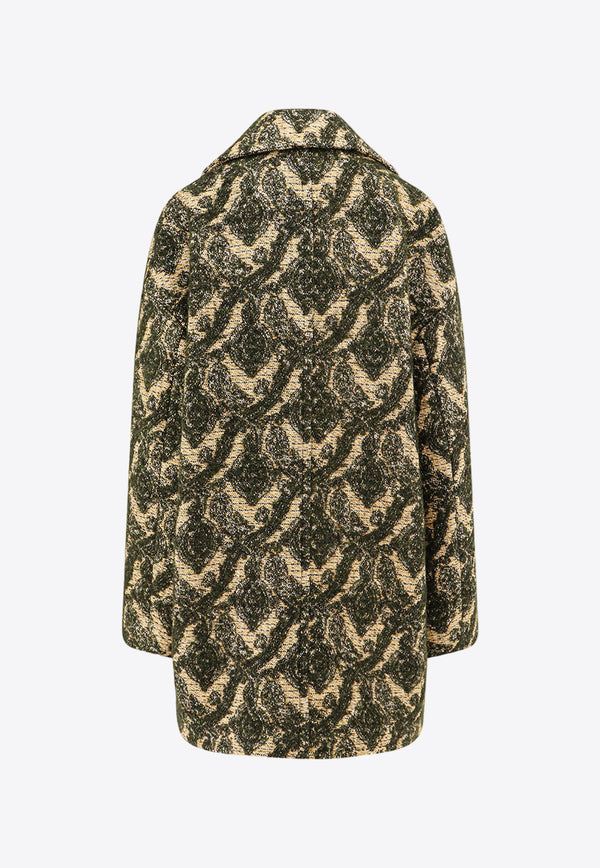 Etro Double-Breasted Bouclé Jacquard Coat Yellow WRBA002899TJD65_S9841