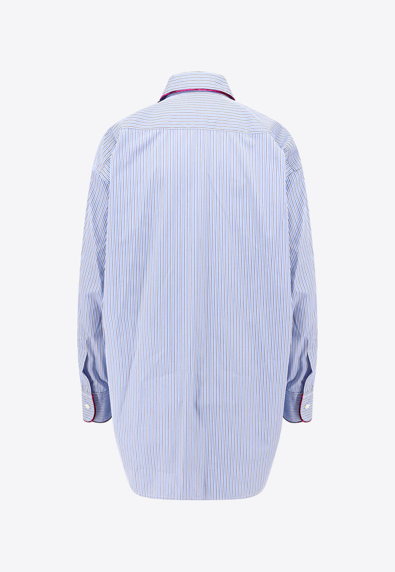 Etro Striped Long-Sleeved Shirt Blue WRIA002899TR560_S8450