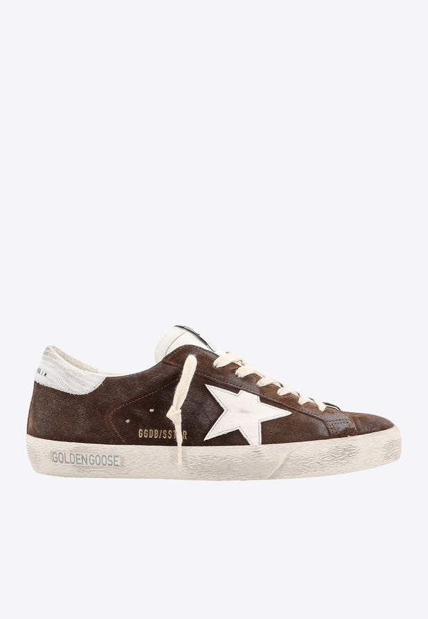 Golden Goose DB Super-Star Distressed Suede Sneakers Brown GMF00101F006151_55377