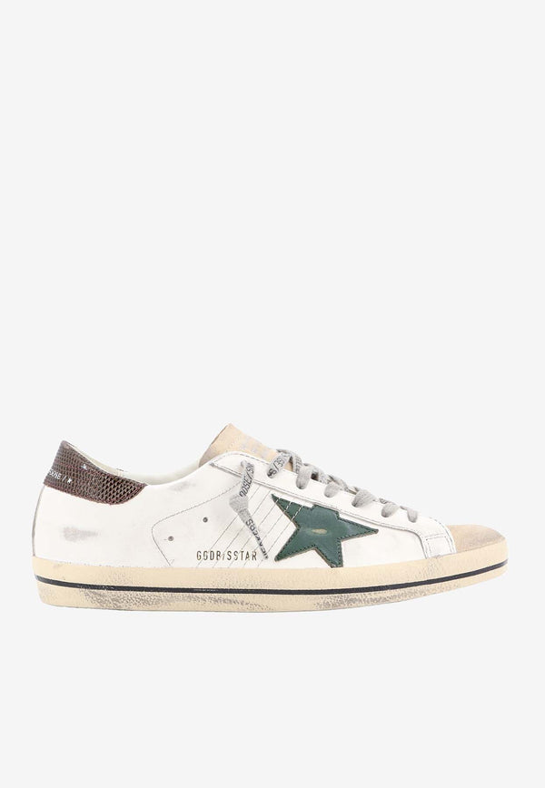 Golden Goose DB Super-Star Distressed Leather Sneakers White GMF00101F006222_82719