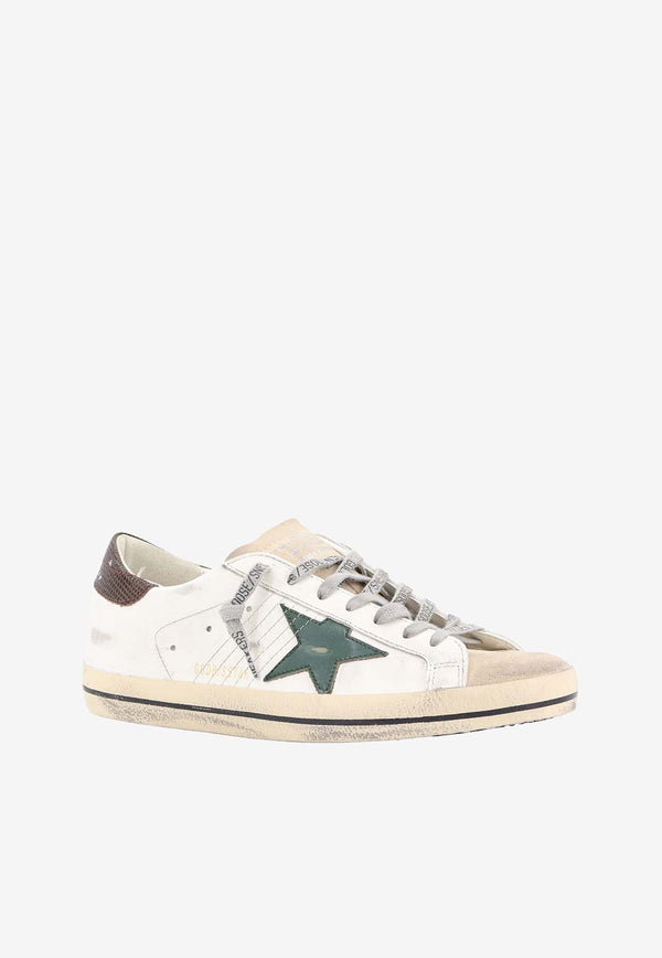 Golden Goose DB Super-Star Distressed Leather Sneakers White GMF00101F006222_82719