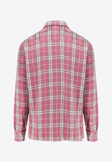 Golden Goose DB Plaid Check Long-Sleeved Shirt Pink GMP02035P001666_40476