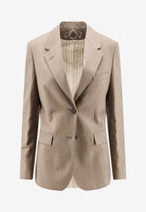 Golden Goose DB Single-Breasted Wool Blazer Beige GWP01326P001609_60528