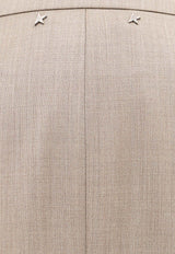 Golden Goose DB Single-Breasted Wool Blazer Beige GWP01326P001609_60528