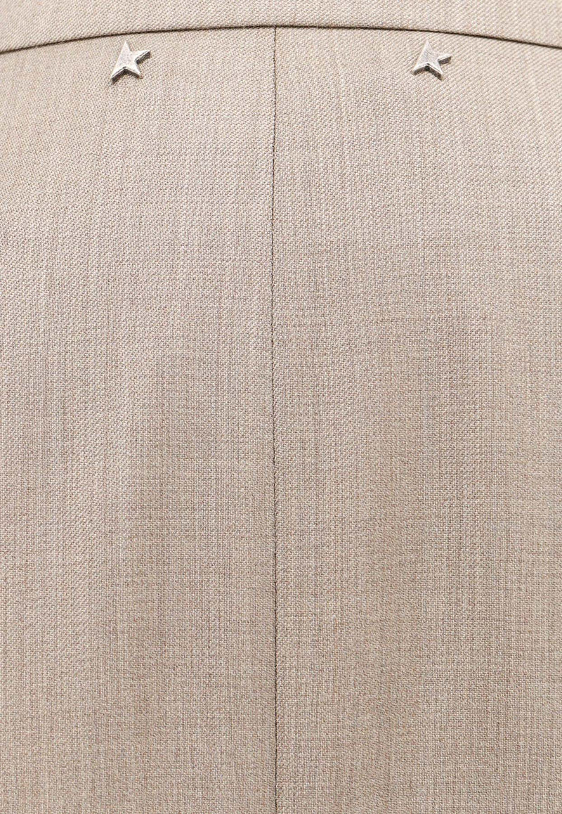 Golden Goose DB Single-Breasted Wool Blazer Beige GWP01326P001609_60528