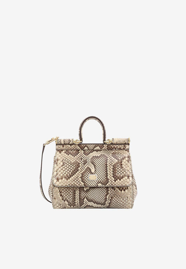 Dolce 
Gabbana Medium Sicily Python Skin Handbag BB6003A2111_80200