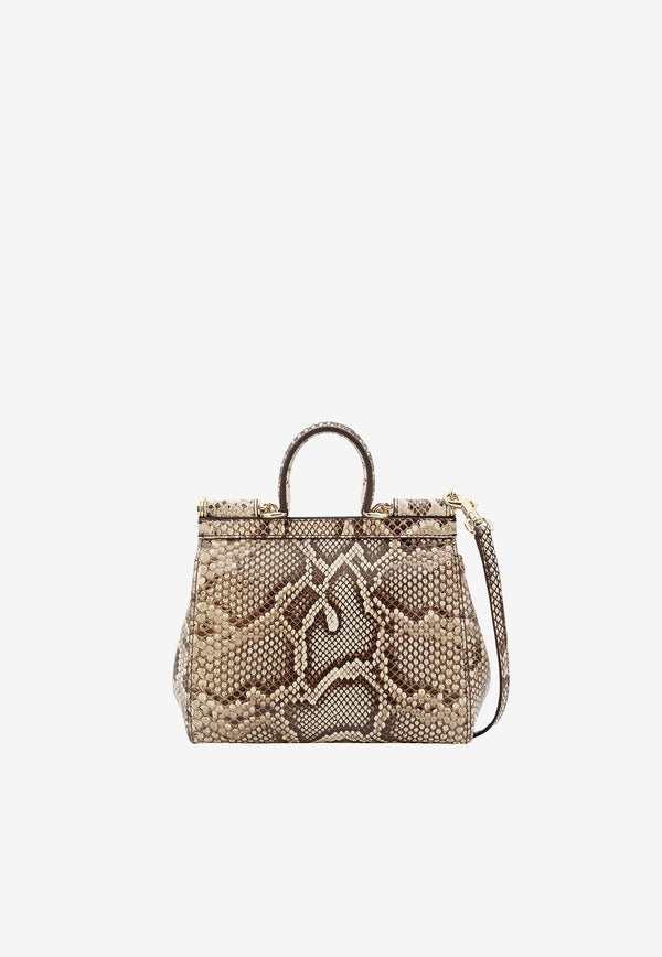 Dolce 
Gabbana Medium Sicily Python Skin Handbag BB6003A2111_80200